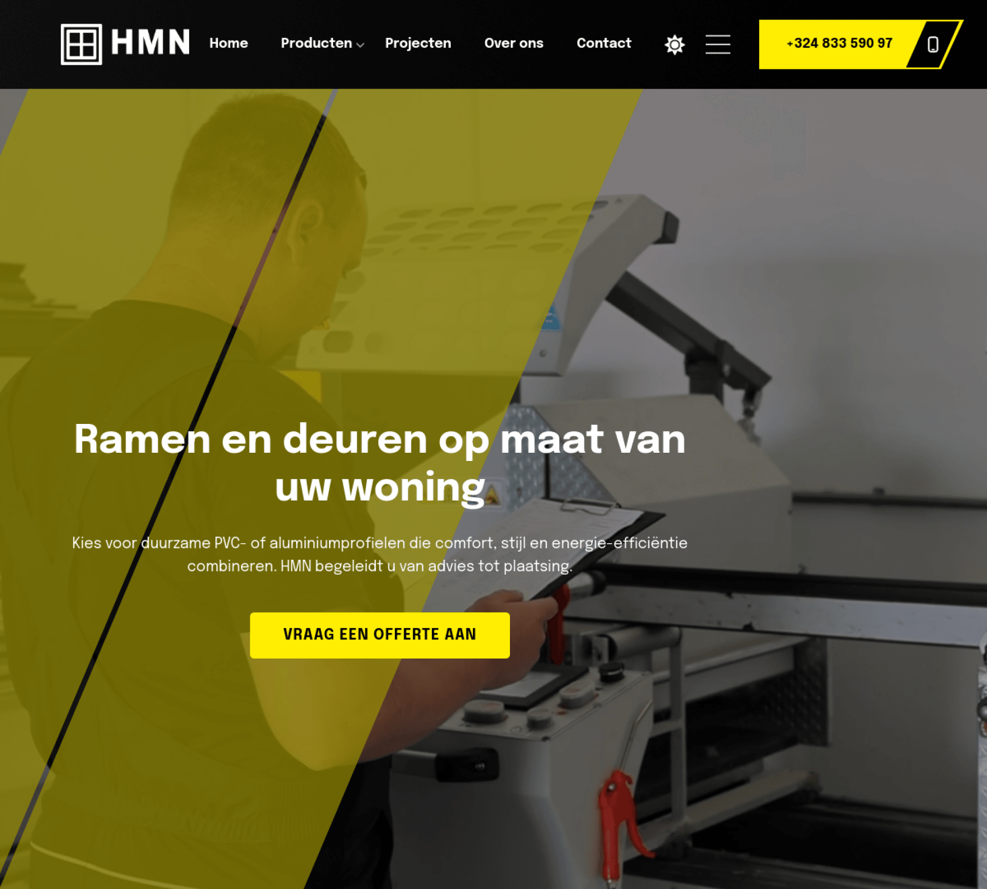 A premium window-and-door manufacturer site rebuilt for speed, product catalogues, and local search visibility in Antwerp ...